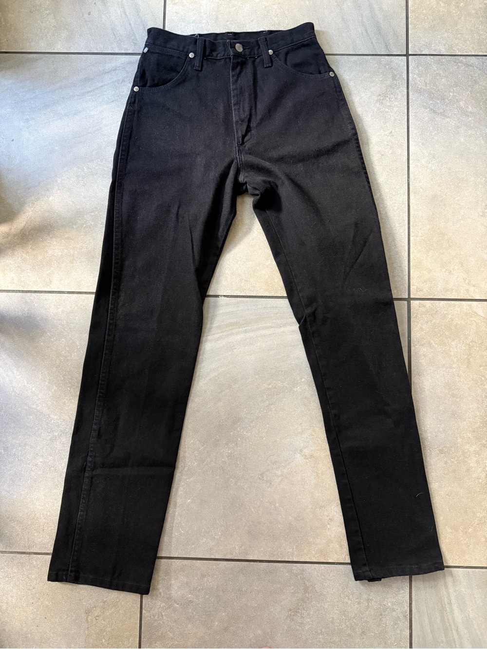 Vintage Black Wranglers Straight-Leg Jeans NWT
